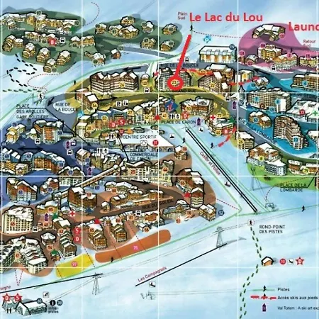 Du Lou - Location: De 38 M2 Au 7eme Etage, Skis Aux Pieds, Balcon Expose Sud Mae-9021